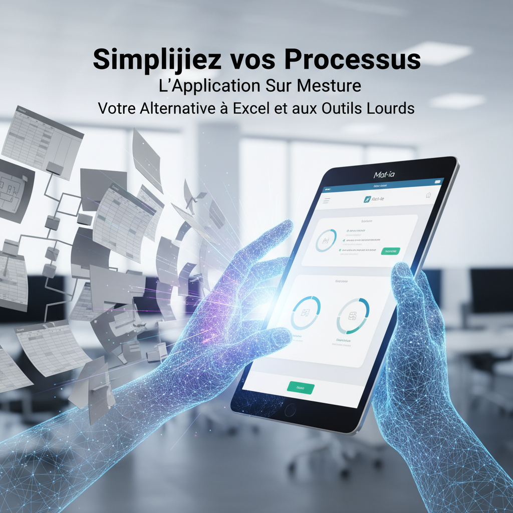 Simplifiez vos Processus : L'Application Sur Mesure, Votre Alternative à Excel et aux Outils Lourds
